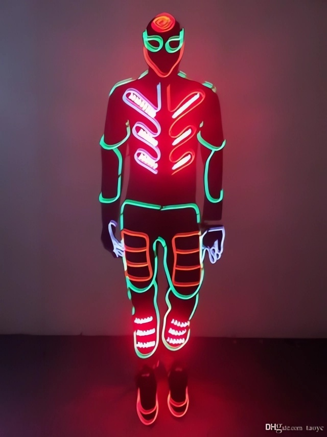 Неоновый светящийся костюм, Неоновая светящася одежда